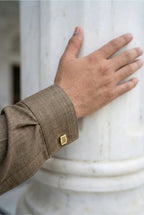 Beige Brown Pathani Shalwar NN03