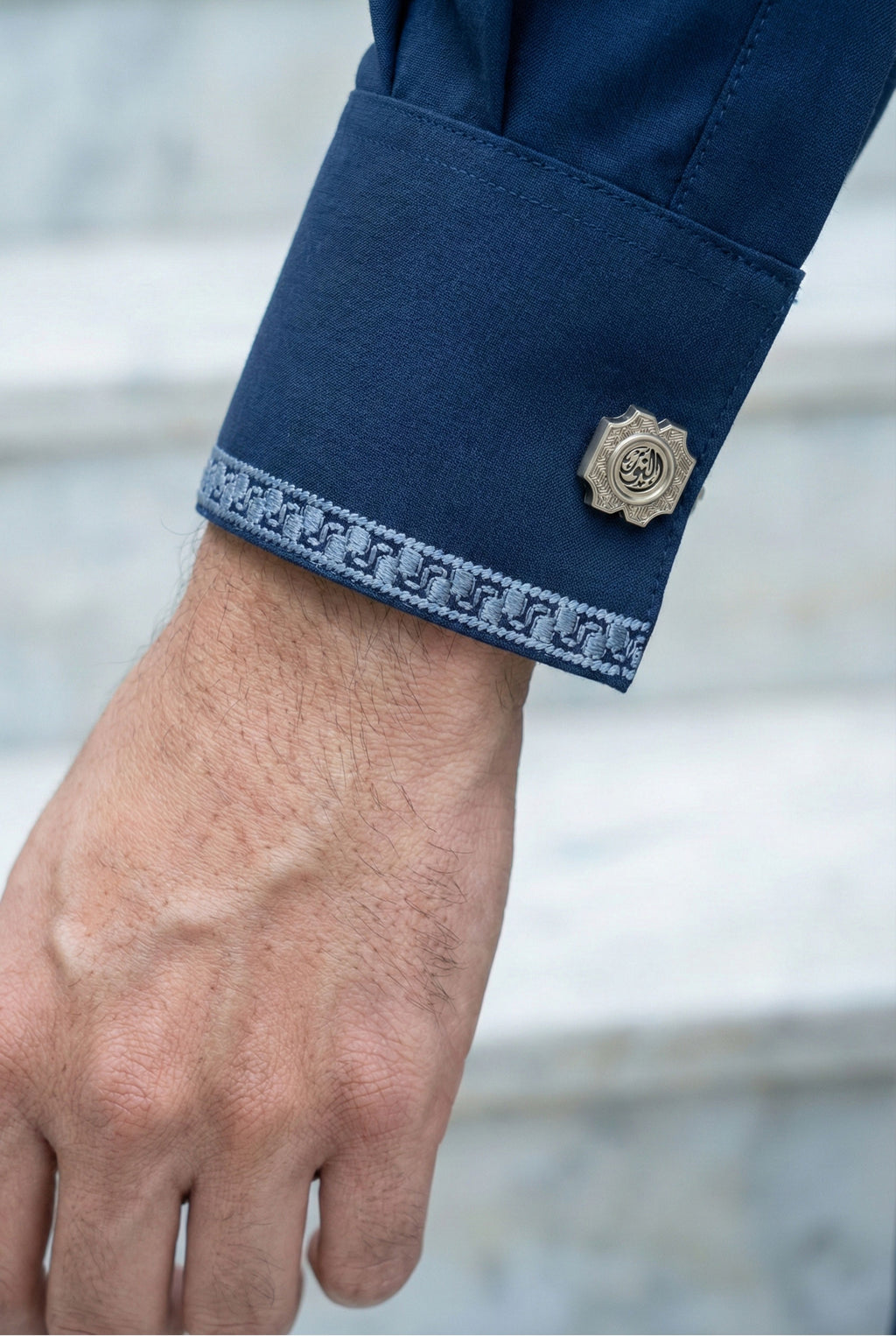 Navy Blue Kurta Pyjama IG11