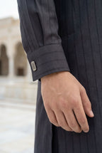 Charcoal Grey  Kurta Pyjama NN05