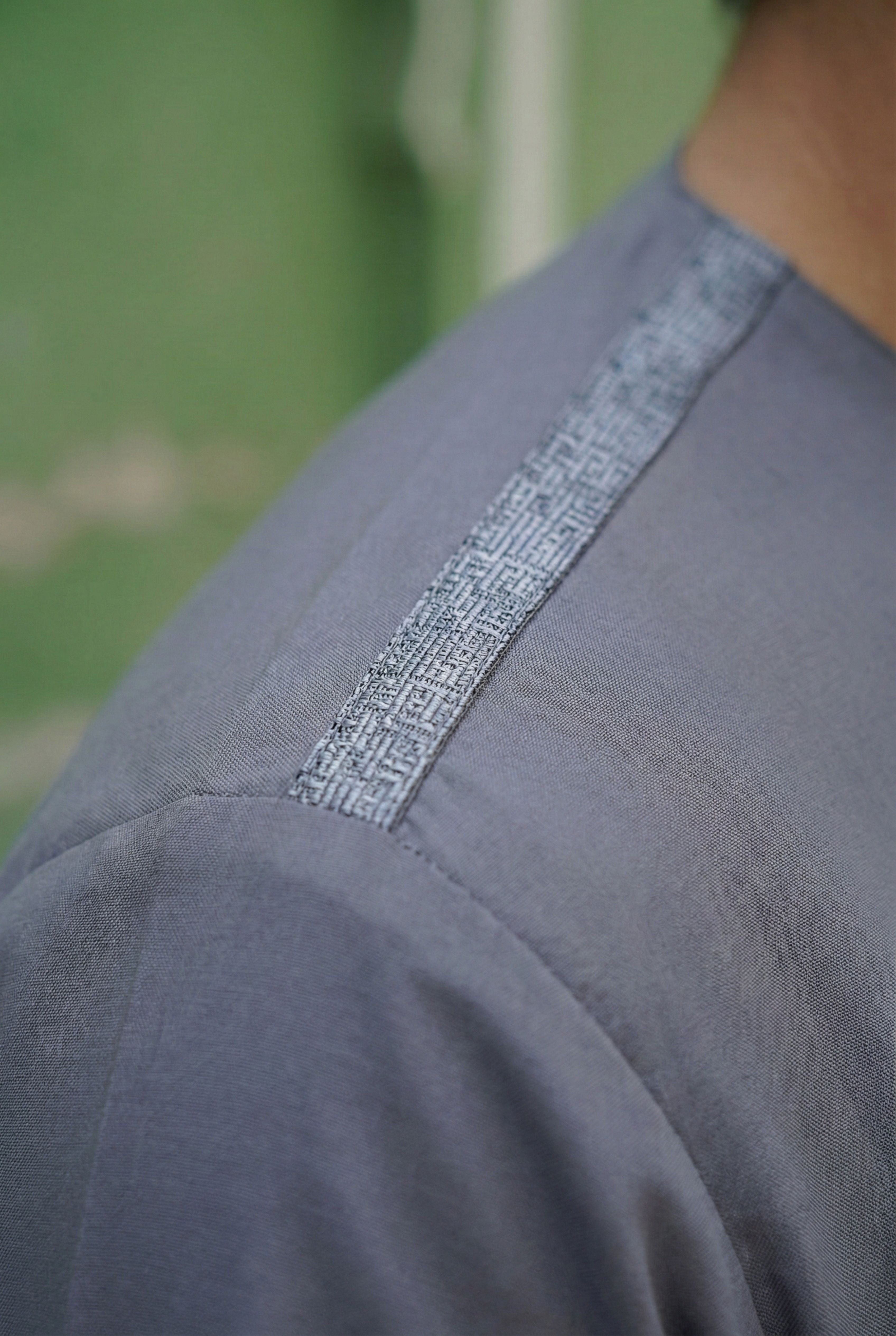 Steel Grey Short Kurta Pyjama EC05