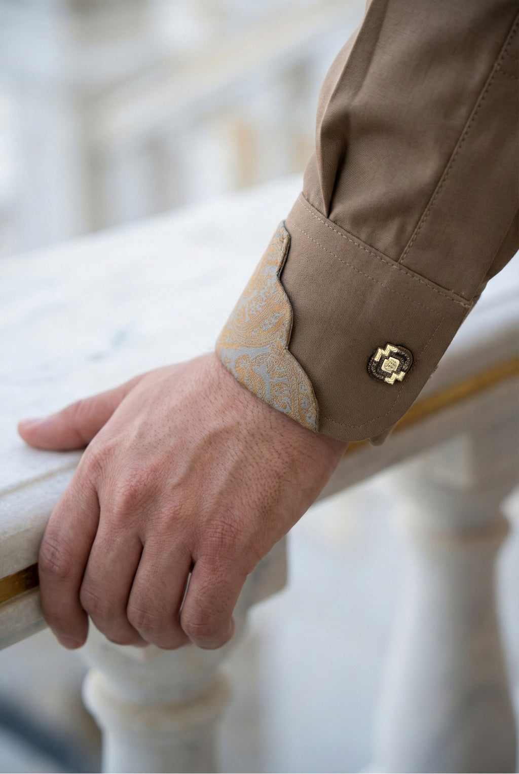 Signature Light Brown Thobe AC03
