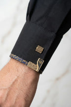 Platinum Black Calligraphic Thobe SC02