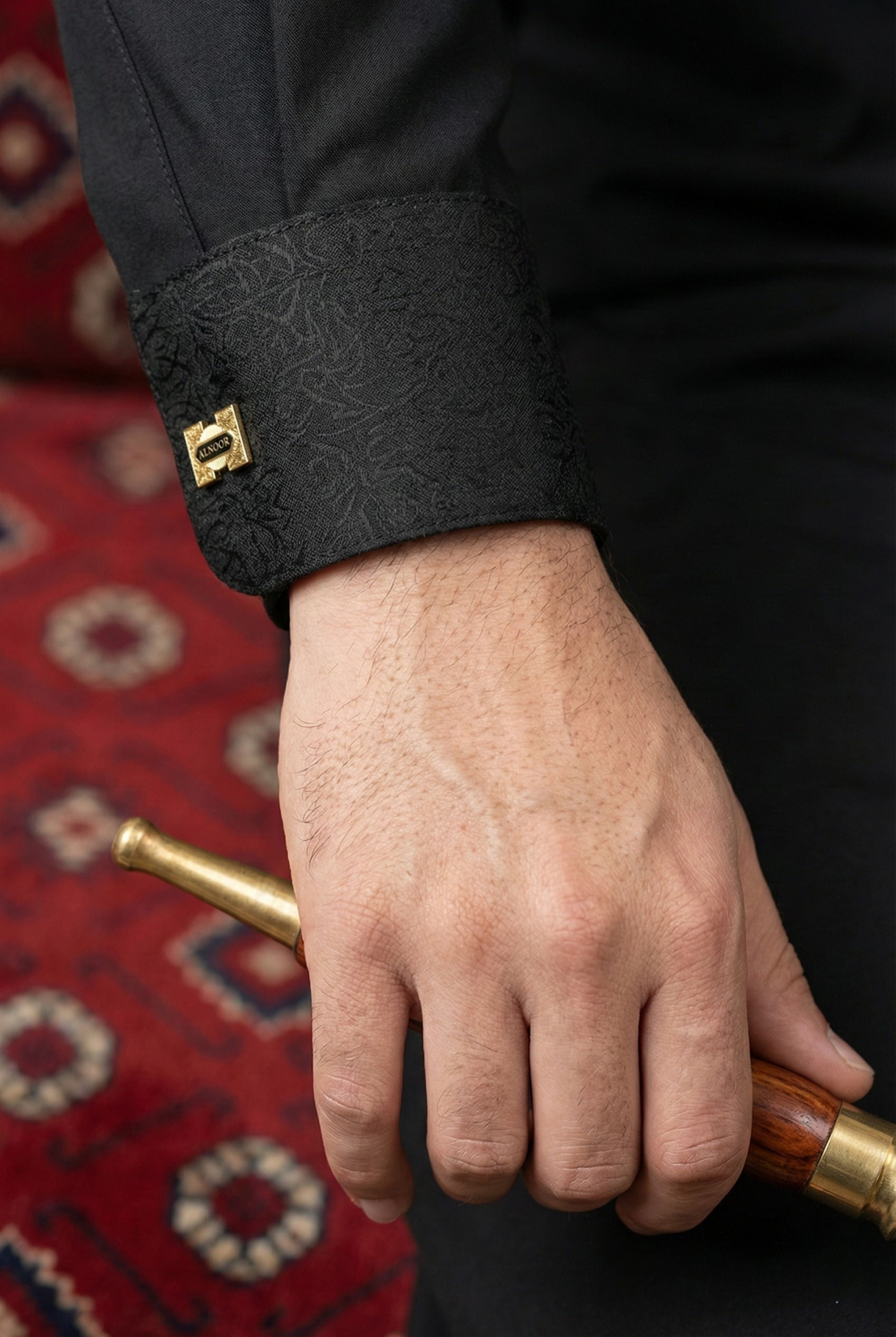 Platinum Onyx Black Thobe SC12