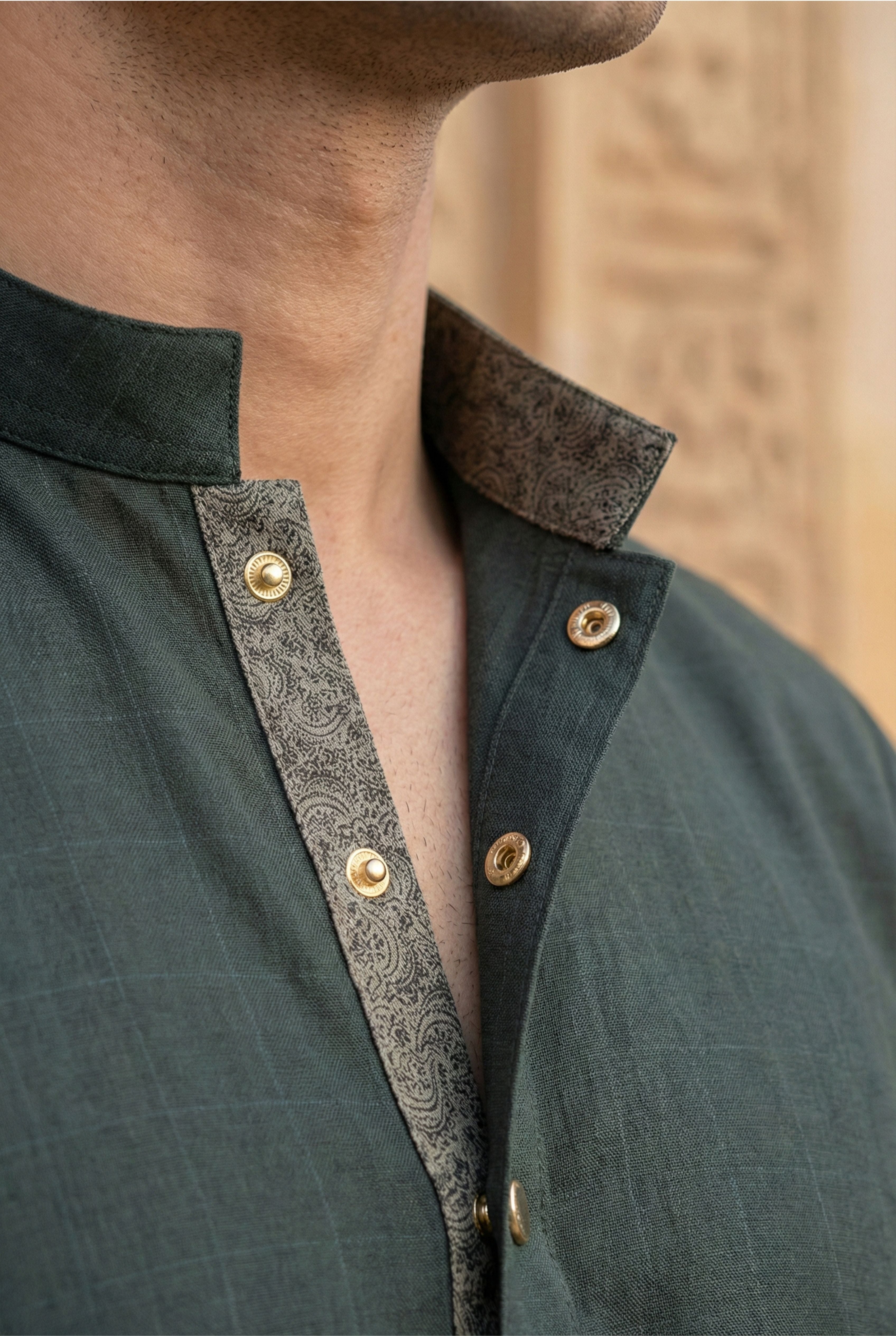Dark Green Kurta Pyjama IG02