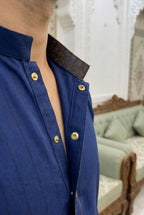 Azure Blue Kurta Pyjama NN07