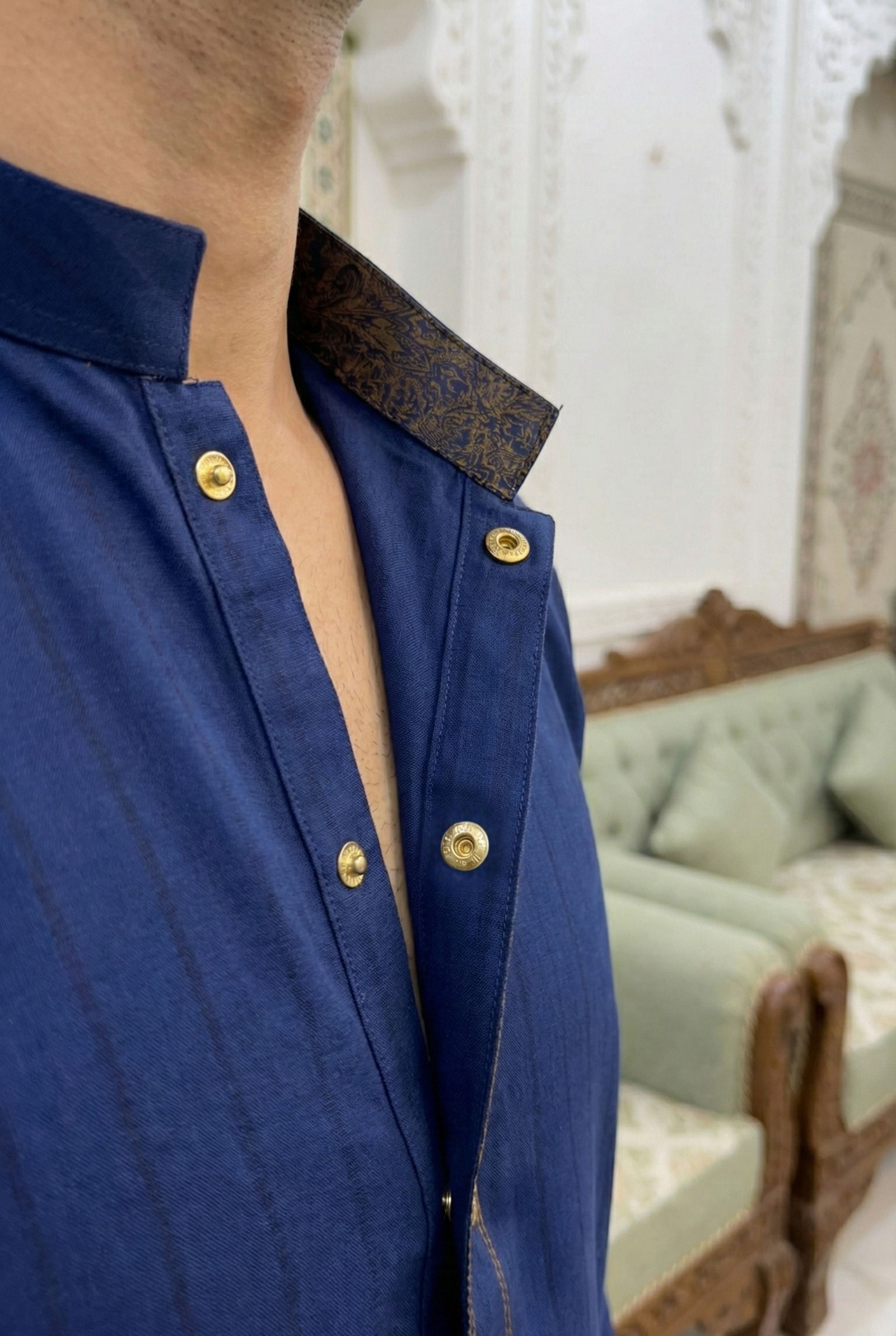 Azure Blue Kurta Pyjama NN07