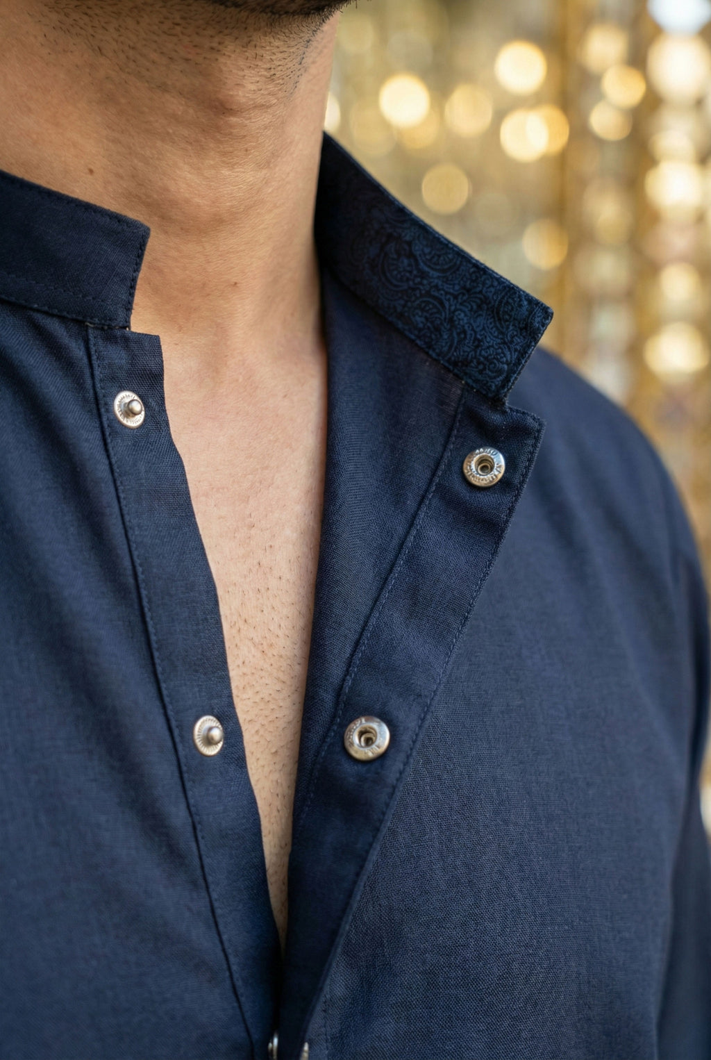 Navy Blue Kurta Pyjama NN08