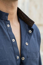 Navy Blue Kurta Pyjama IG15