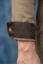 Beige Brown Textured Kurta Pyjama NN10