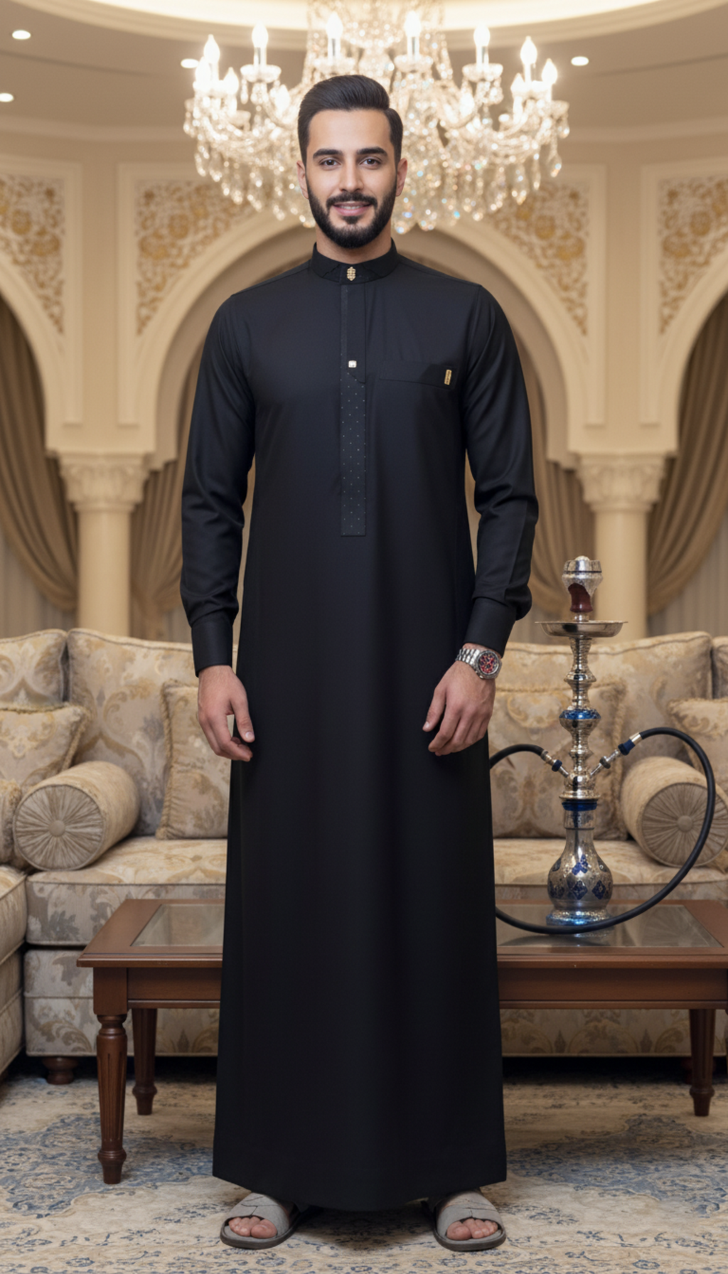 Signature Onyx Black Thobe AC06